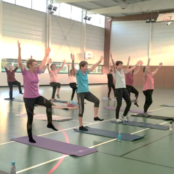 Séance de gym au Gymnase