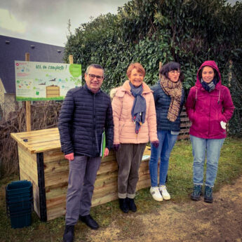 Inauguration du 1er composteur collectif à Lunay