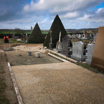 Travaux d'accessibilté au cimetière de Lunay